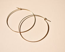 Large Gold Hoops - Recycled Gold Earrings