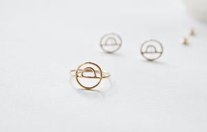 Horizon Gold Ring - Recycled Gold Ring